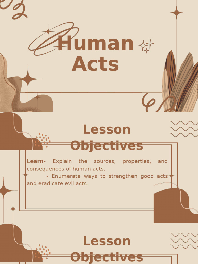 Understanding Human Acts and Morality | PDF | Intention | Morality