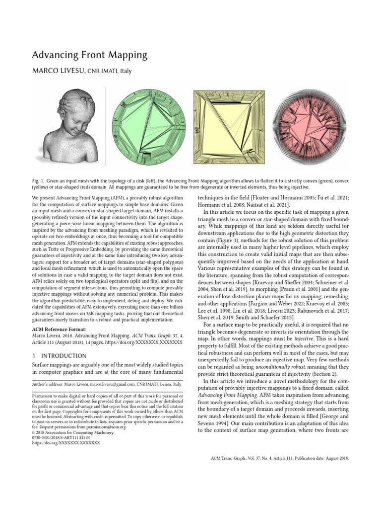 Advancing Front Mapping Algorithm | PDF | Triangle | Mathematical Relations