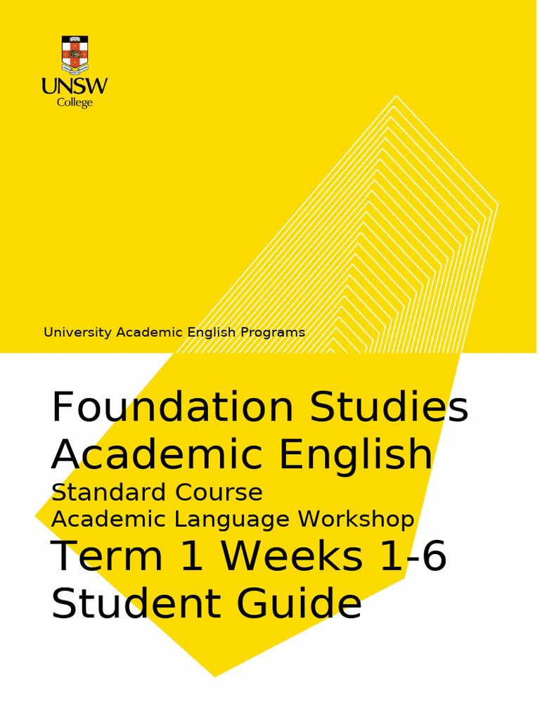 Academic English Program: Weeks 1-6 Guide | PDF | Adverb | Linguistics