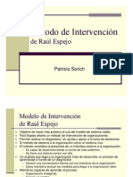 Organización y Métodos Clase 13 Método de Intervención Raúl Espejo