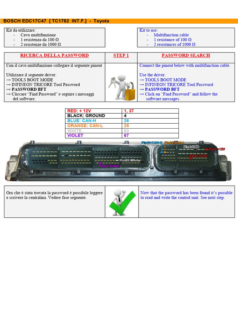 Tricore Toyota Edc17 c47 1782 Intflash | PDF
