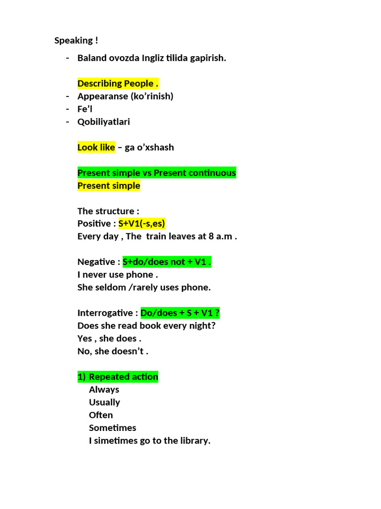 English Speaking Topics Guide | PDF