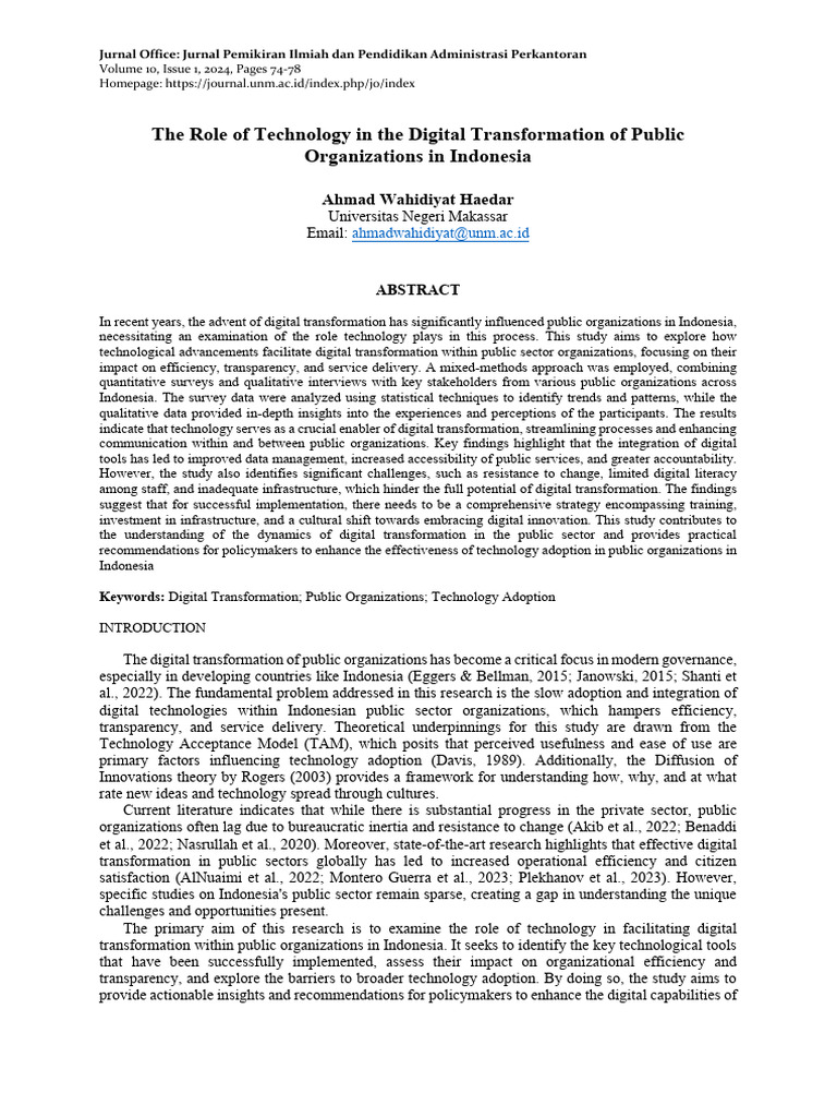 The+Role+of+Technology+in+the+Digital+Transformation+of+ | PDF ...