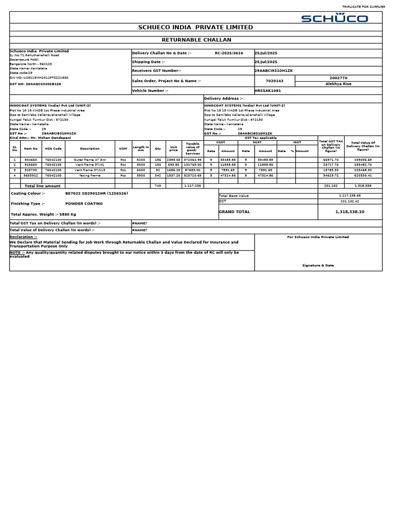 RC 3616 | PDF | Government | Government Of India