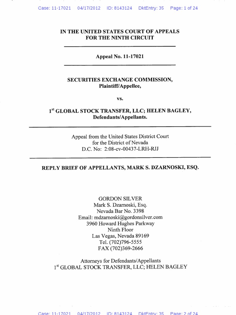Helen Bagley Brief | PDF | Summary Judgment | Brief (Law)
