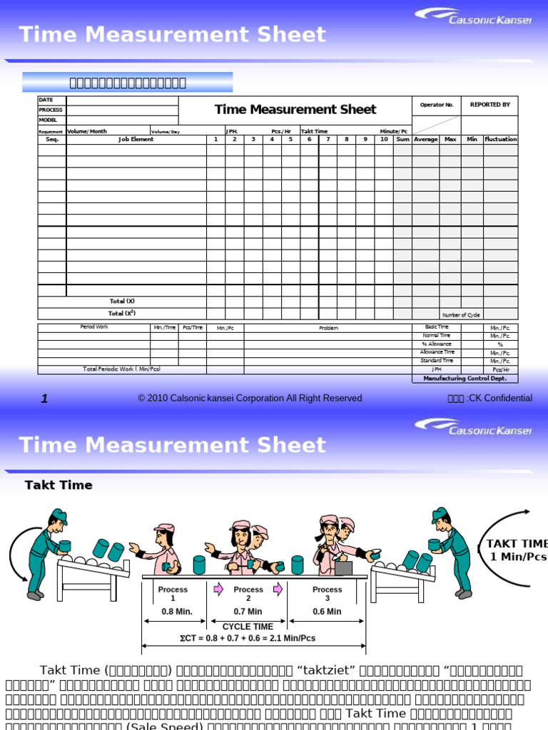 Direct Time Study Rev1-3 | PDF