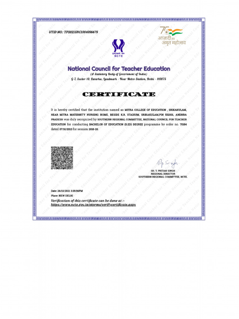 Ncte Approval 2 | PDF