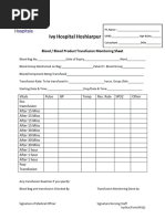 Blood Requisition Form Template | PDF