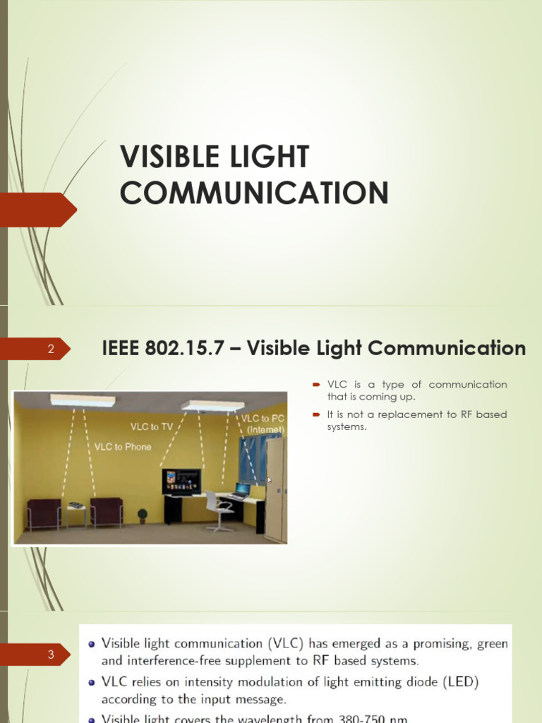 Visible Light Communication Overview | PDF