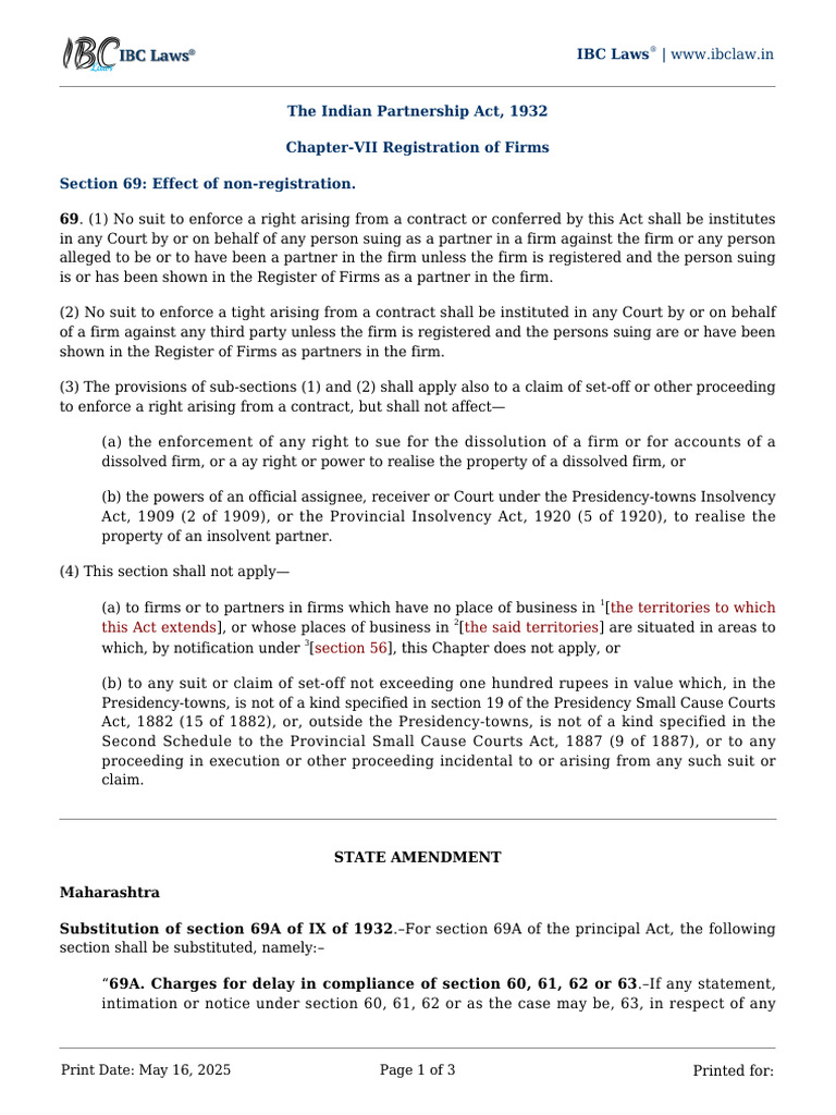 Section 69: Non-Registration Effects | PDF | Common Law | Justice