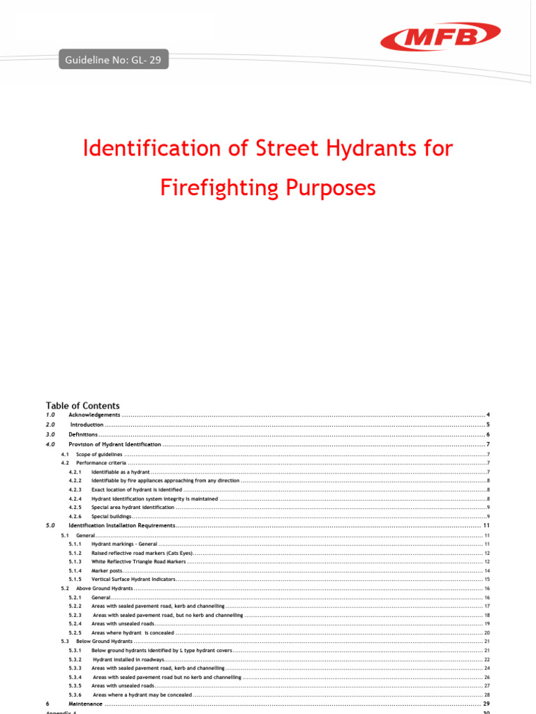 MFB - Fire Safety Guideline No. GL-029 (Indentification of Street ...