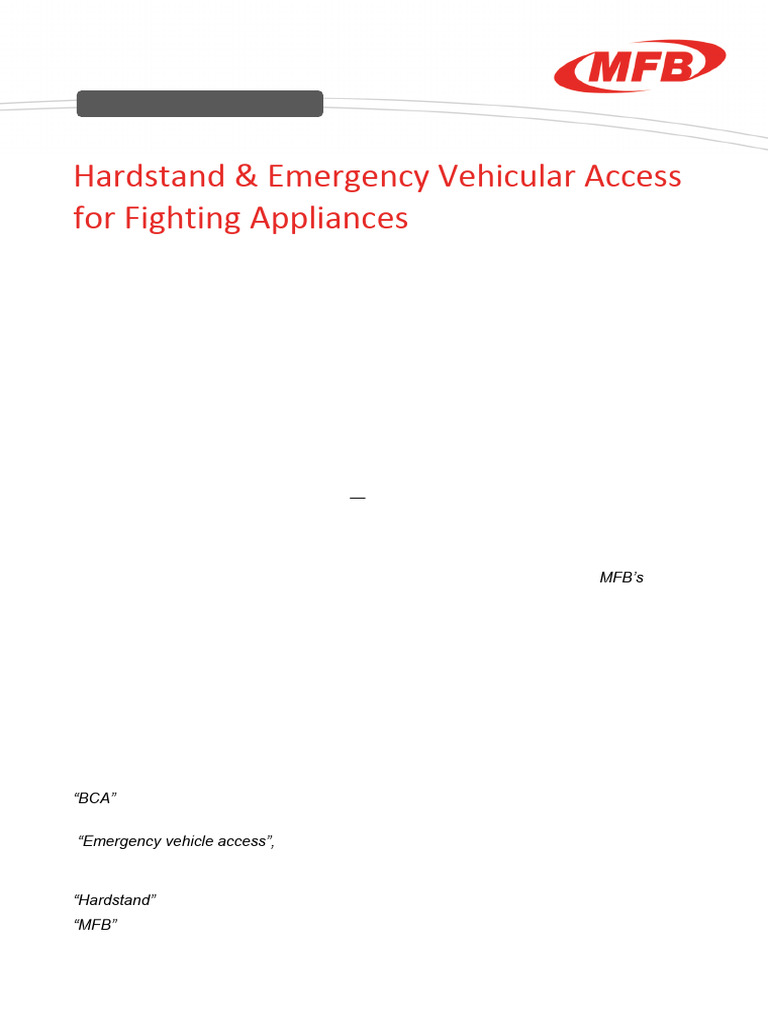 MFB - Fire Safety Guideline No. GL-13 | PDF | Road | Firefighting