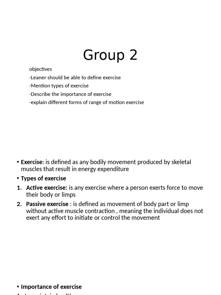 Understanding Range of Motion Exercises | PDF | Anatomical Terms Of ...