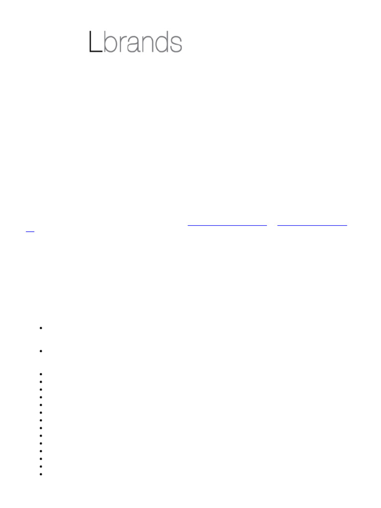 L Brands Announces Partnership With Next PLC For Victorias Secret Uk