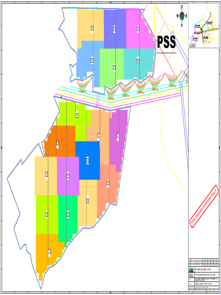 300 MW Solar PV Project Layout | PDF | Sustainable Energy | Glass ...