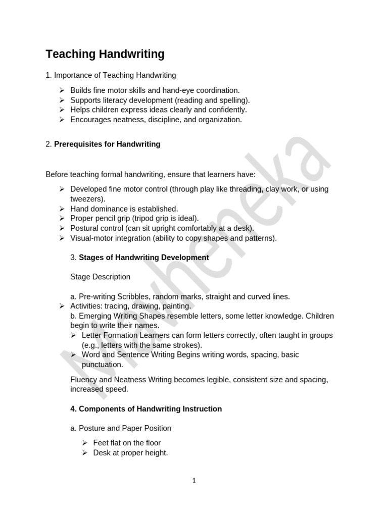 Handwriting Teaching Strategies in Hindi | PDF | Cognition | Learning