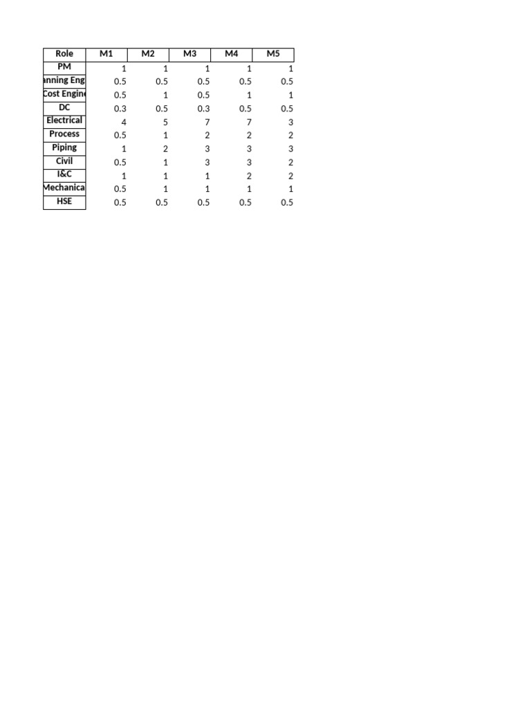 Project Resource Allocation Matrix | PDF