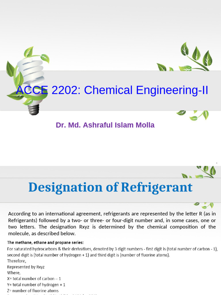 Refrigerants: Types, Impacts, and Uses | PDF | Chlorofluorocarbon ...