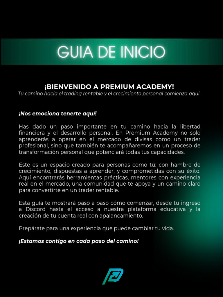 Guía de Inicio en Premium Academy | PDF | Aplicación movil ...