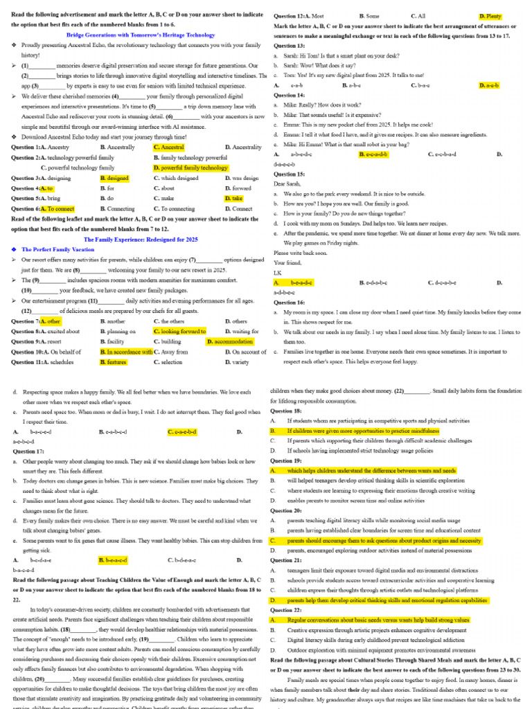 10 Unit 1 Test 2 | PDF
