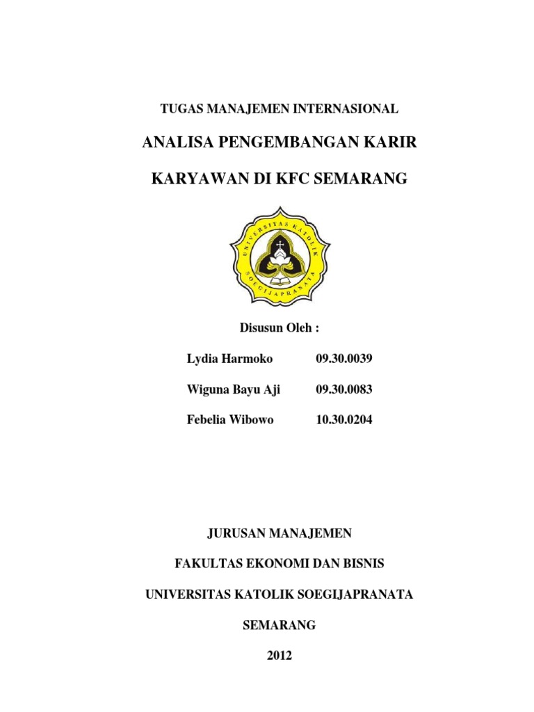 3. LAPORAN KUNJUNGA KFC