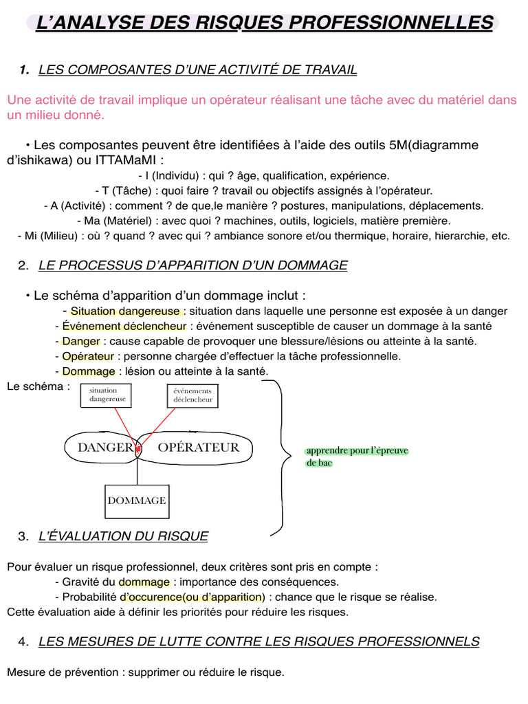 Analyse des Risques Professionnels | PDF