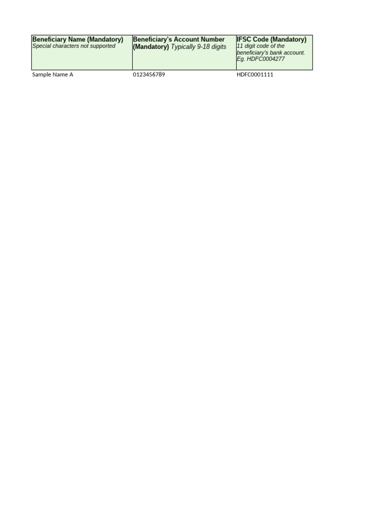 Bank Transfer Using Bene Details With Validations (2) | PDF