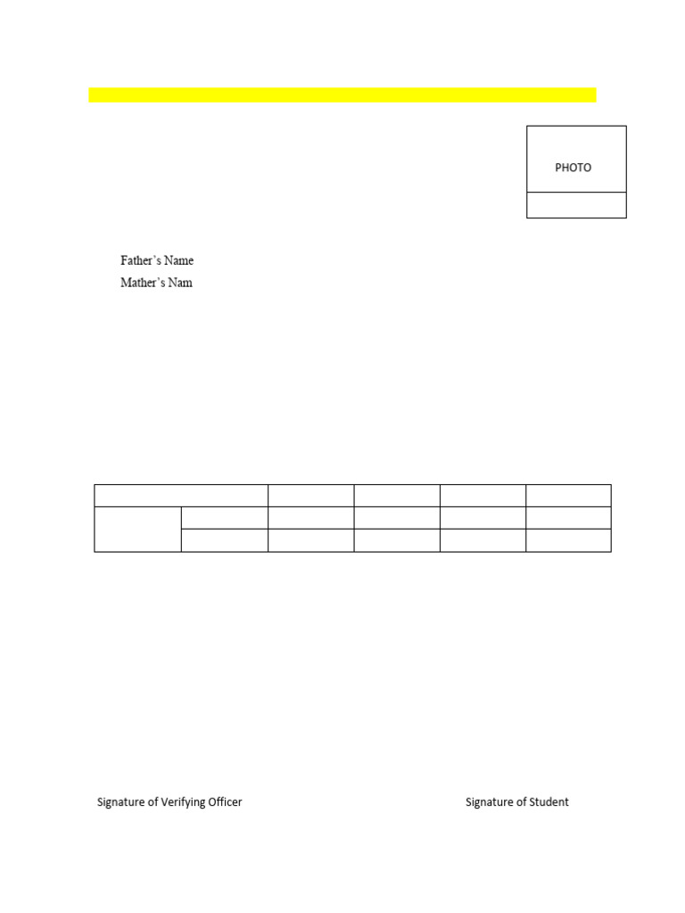 Hs Exam Form 2022 | PDF