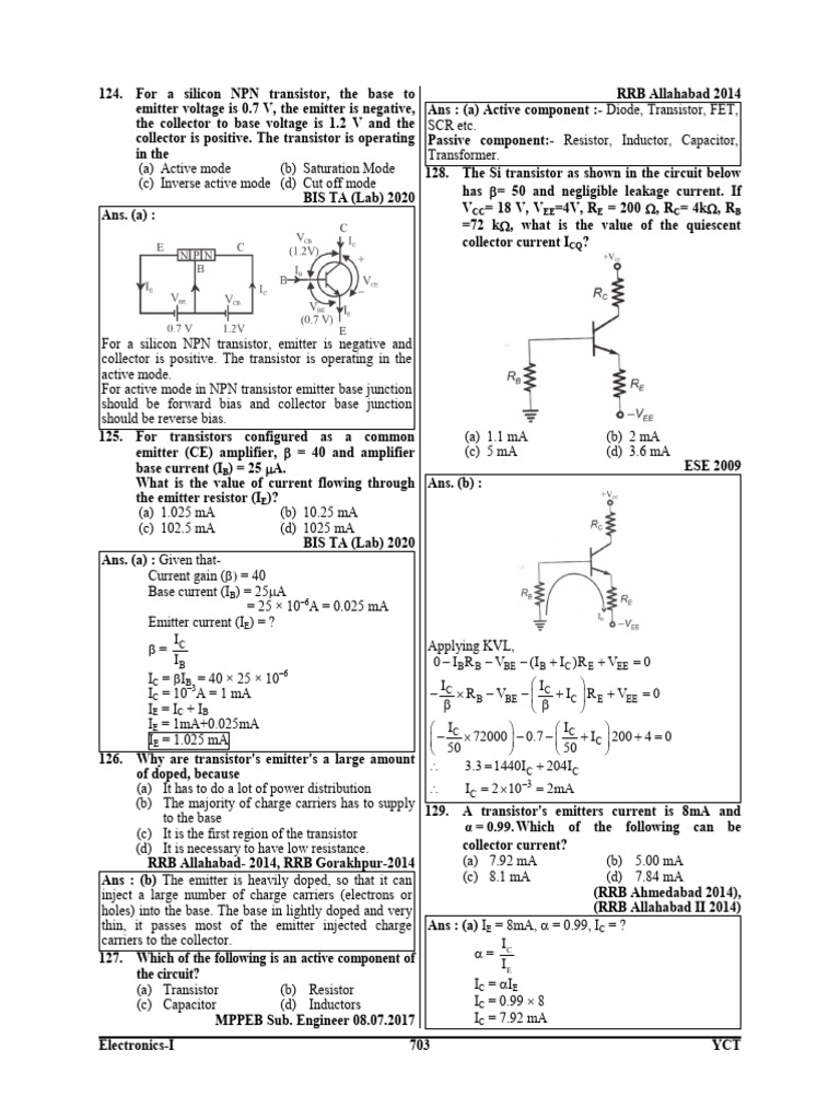 Materials YCT V2 703 754 | PDF | Bipolar Junction Transistor | Transistor