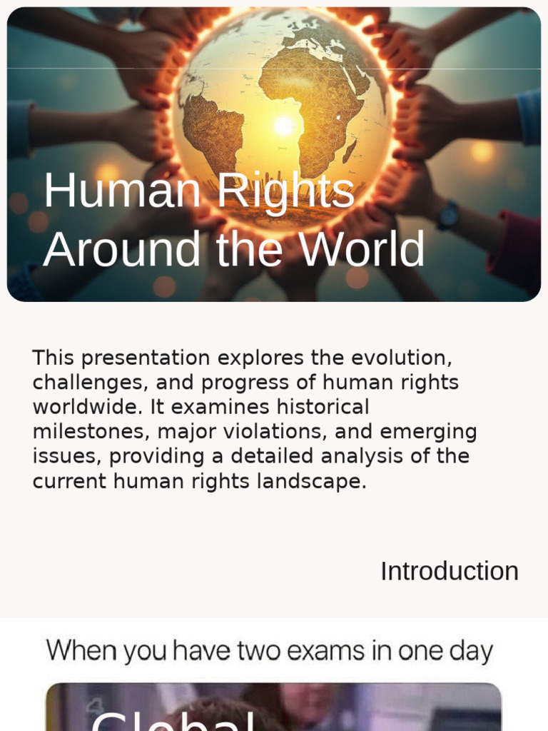 Global Human Rights Overview and Challenges | PDF | Human Rights | Rights