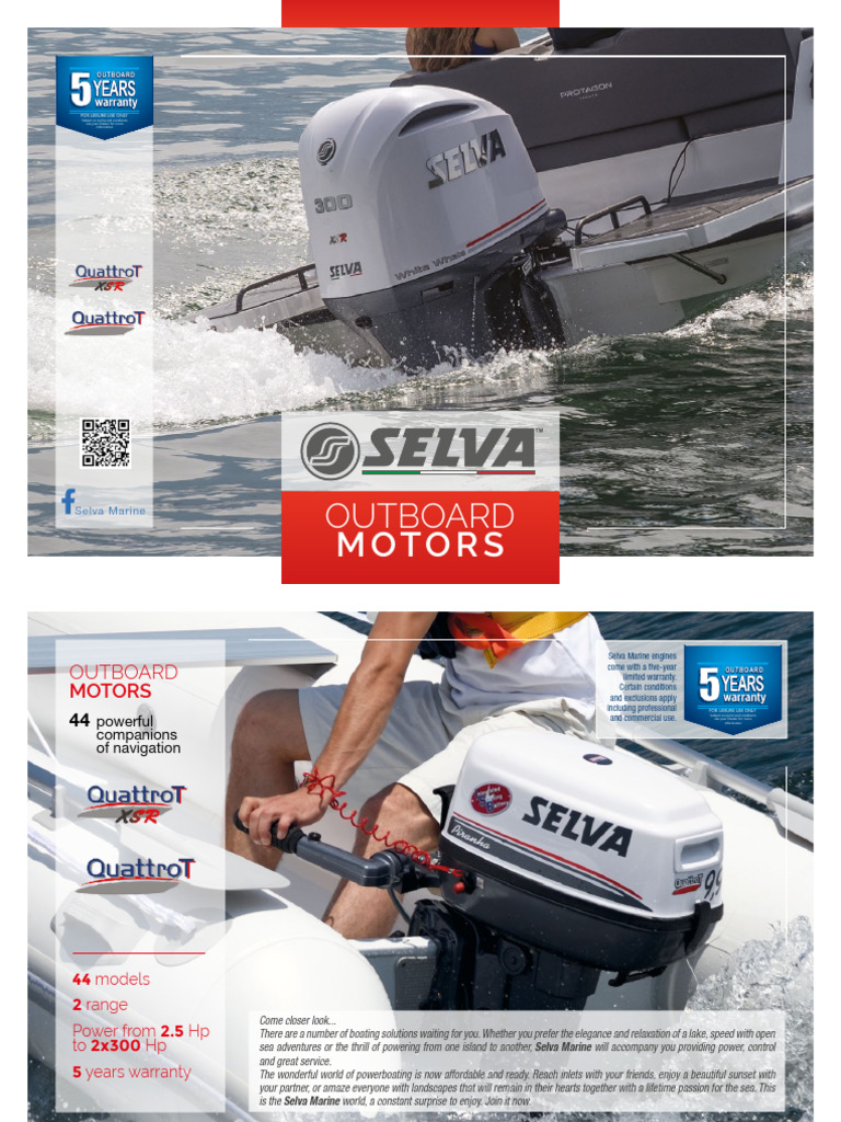 Selva Marine Outboard Motors Overview | PDF | Fuel Injection | Manual ...