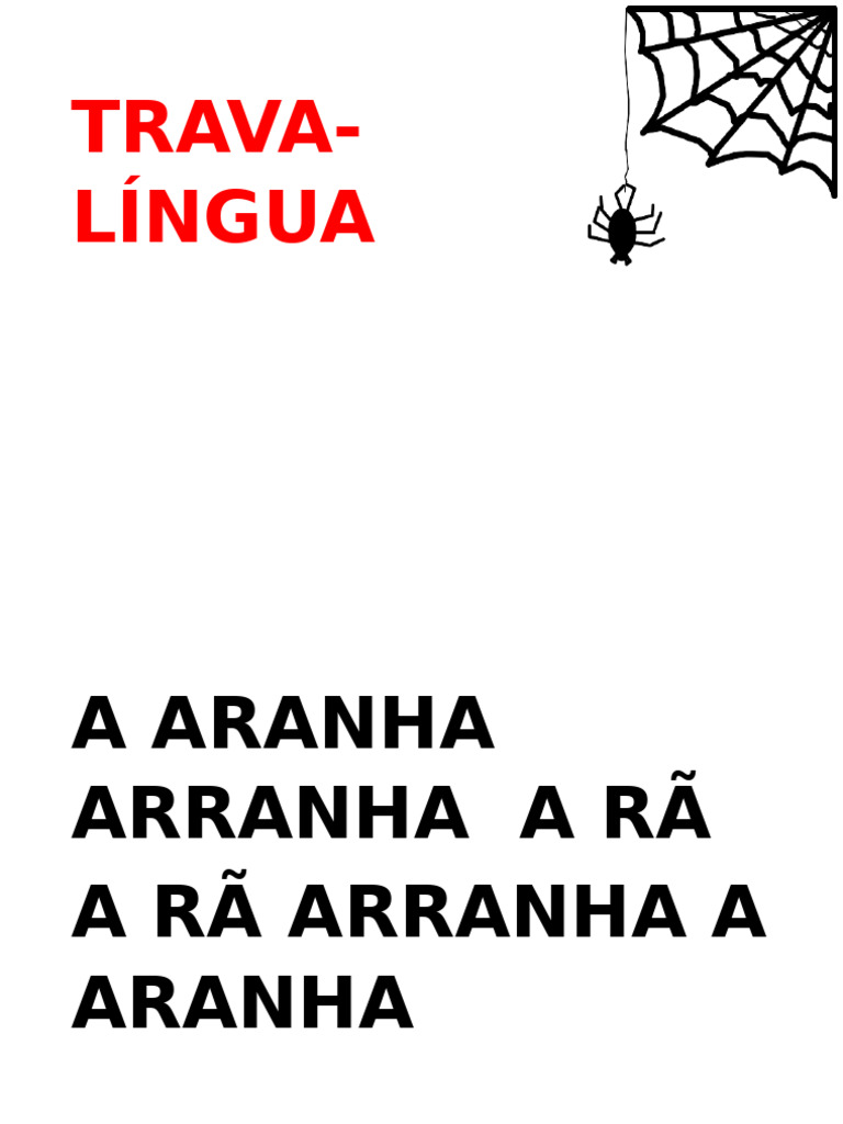 Trava Lingua A Aranha | PDF