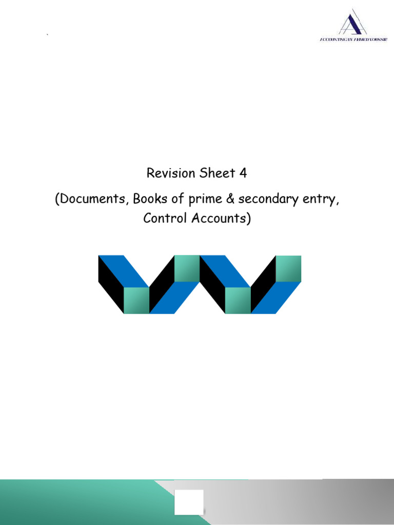 Control Accounts & Entry Books Guide | PDF
