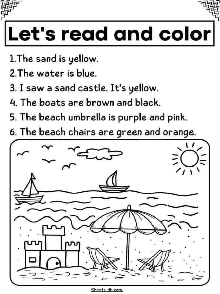 Read and Color | PDF