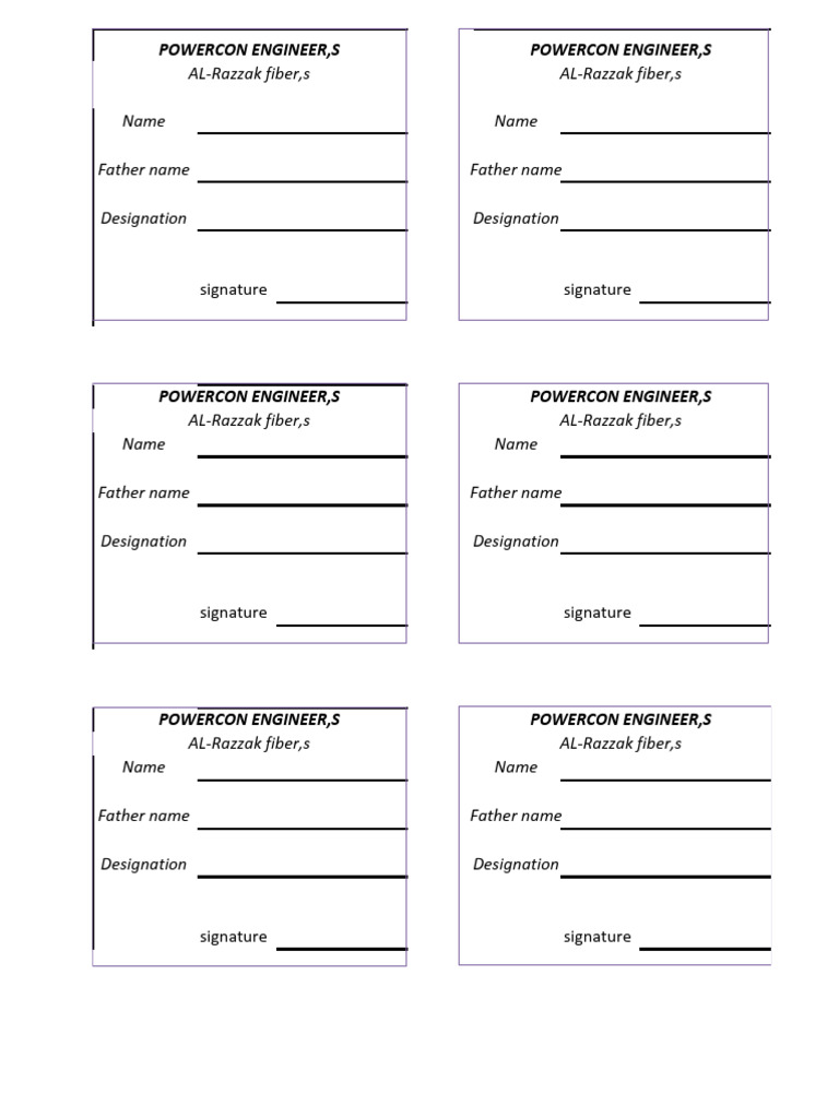 Labour Card | PDF