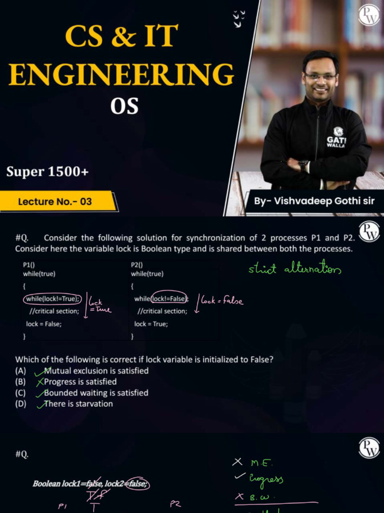 Operating Systems 03 Class Notes | PDF