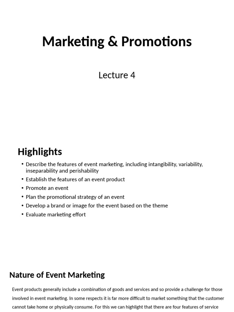 Event Marketing Strategies Explained | PDF | Marketing | Market ...