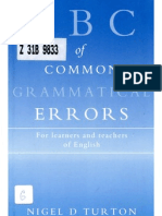 ABC of Common Grammatical Errors