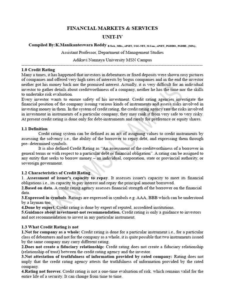 FMS Unit-4 | PDF | Investment Fund | Investing