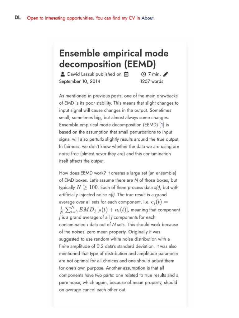 EMD DawidLaszuk | PDF