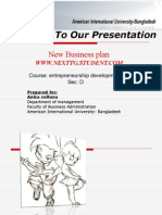 Welcome To Our Presentation: New Business Plan