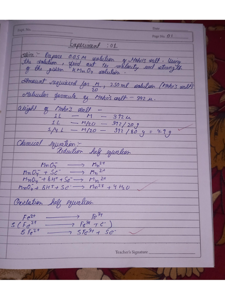 Experiment 1 | PDF