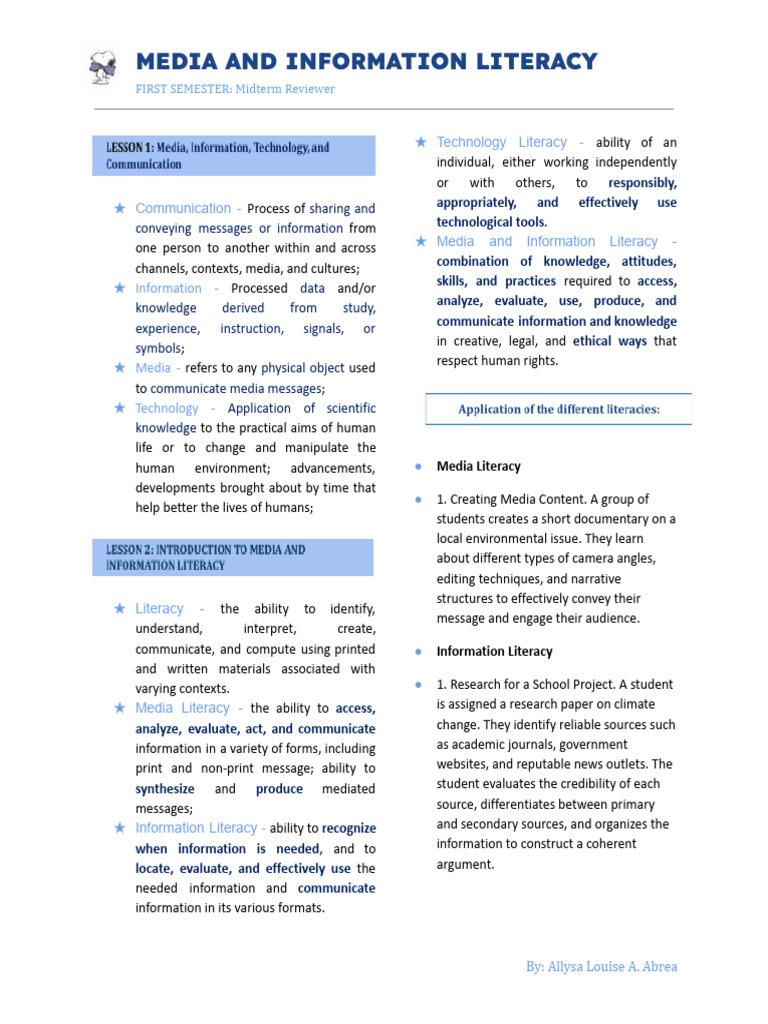 Media and Information Literacy Guide | PDF | Copyright | Cybercrime