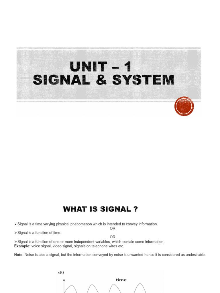Understanding Signals and Systems | PDF