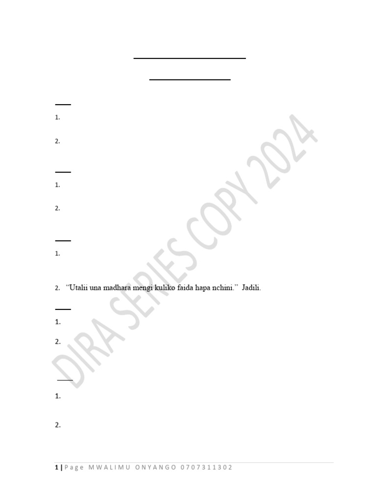 Insha Kcse Latest | PDF
