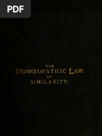 The Homeopathic Law of Similarity Dr. Von Grauvogl