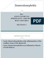 Acute Glomerulonephritis: BY: Joice Leokuna Epriwanto Siburian Rina Oktaria Section C