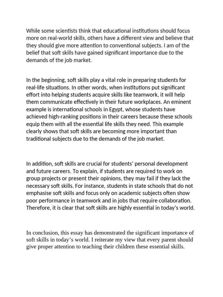 Importance of Soft Skills in Education | PDF | Skill | Vocabulary