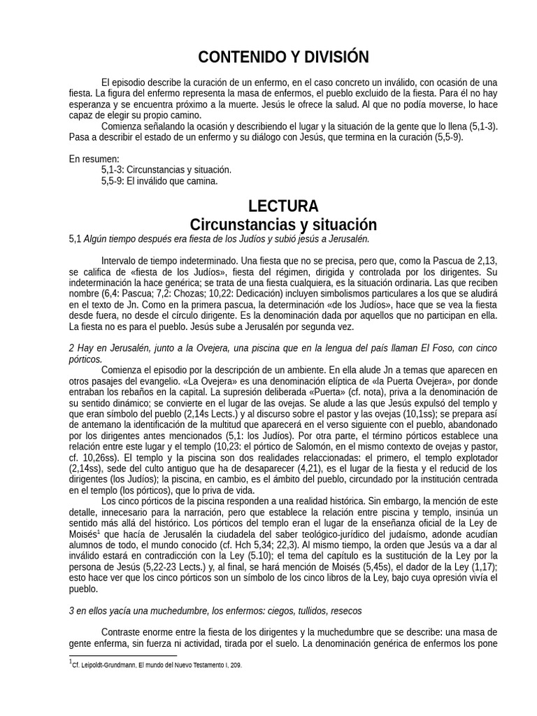 Curación del inválido en Jerusalén | PDF | Jesús