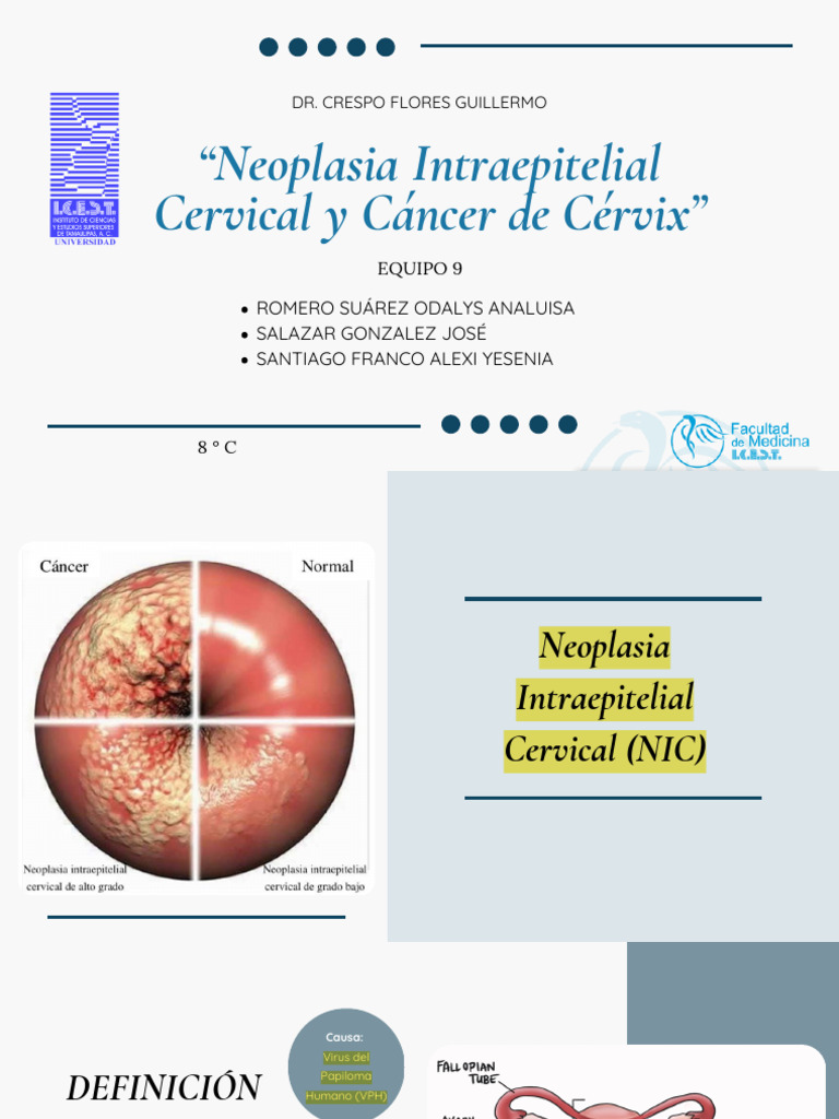 Neoplasia Intraepitelial Cervical (1) | PDF | Cáncer de cuello uterino ...